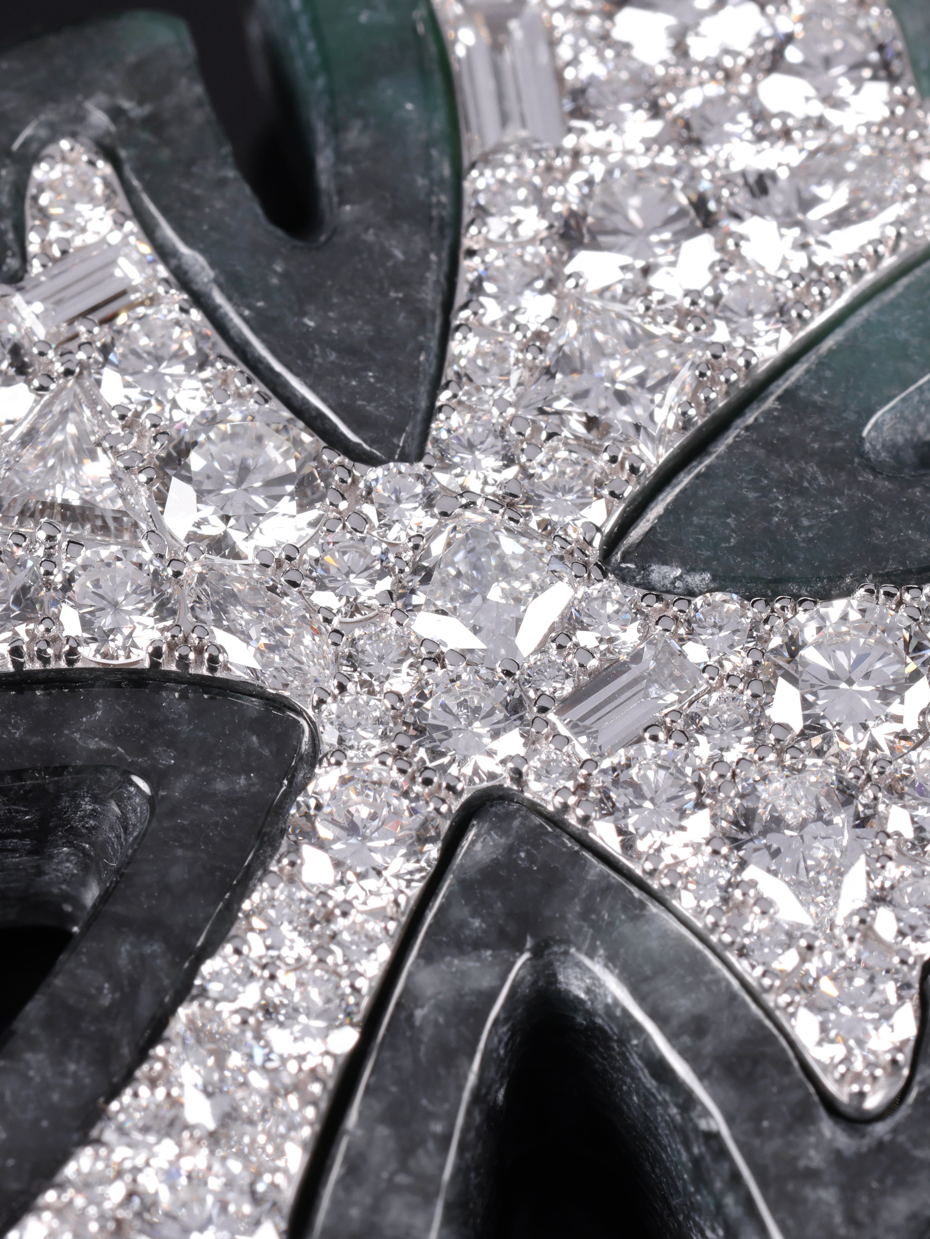 Blue Water/Black Jade Signature Mosaic Cross