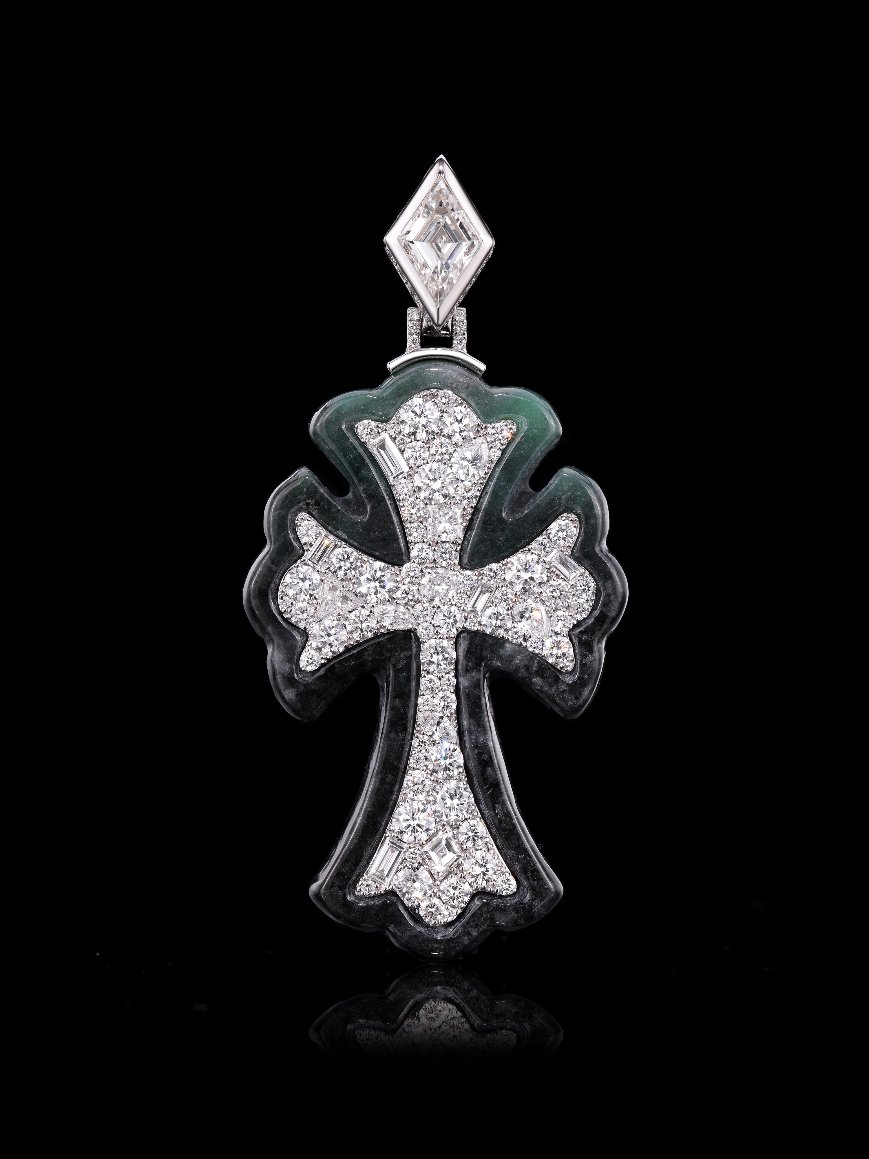 Blue Water/Black Jade Signature Mosaic Cross